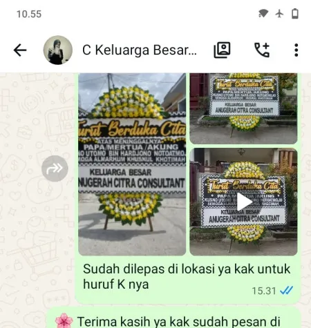 Pengiriman Papan Bunga Duka Susukan