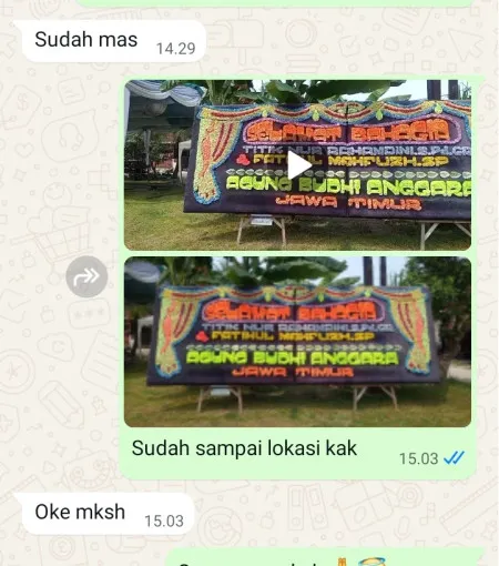 Pengiriman Papan Bunga Susukan